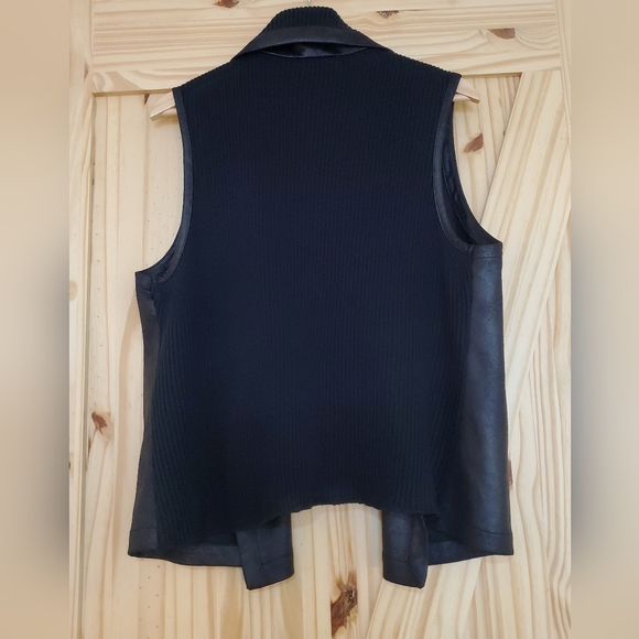 Joseph Ribkoff Size 16 Black Vest Jacket - Picture 3 of 6